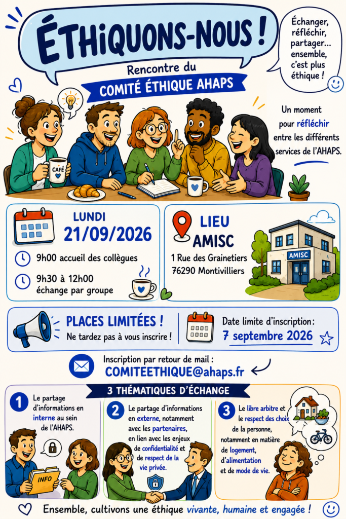Réunion du Comité Éthique de l'AHAPS